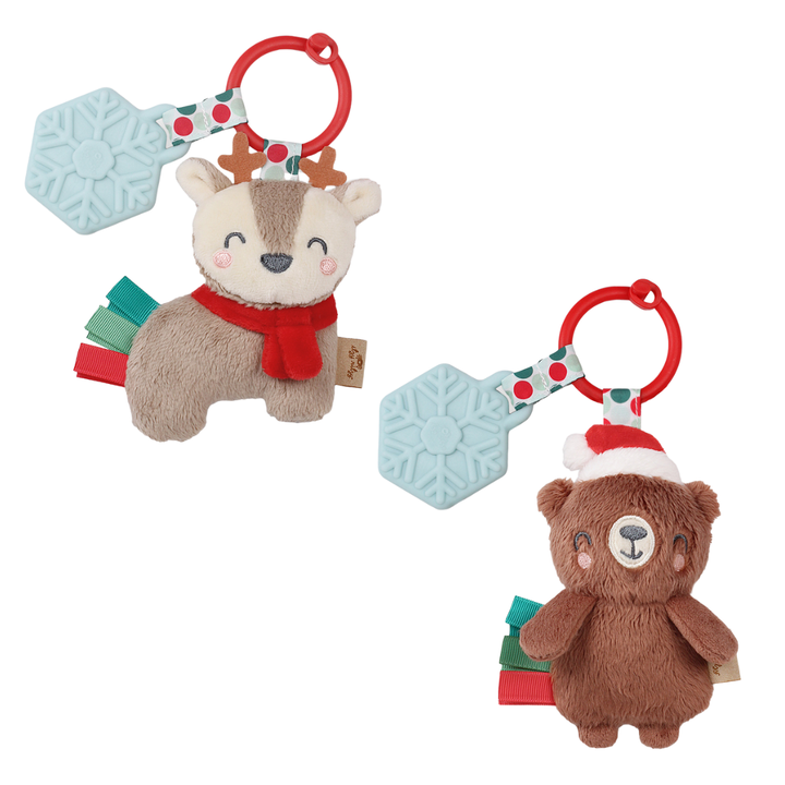 Holiday Itzy Pal™ Plush + Teether: Bear