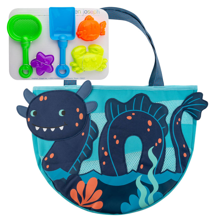 Beach Tote with Sand Toys Play Set: Turtle