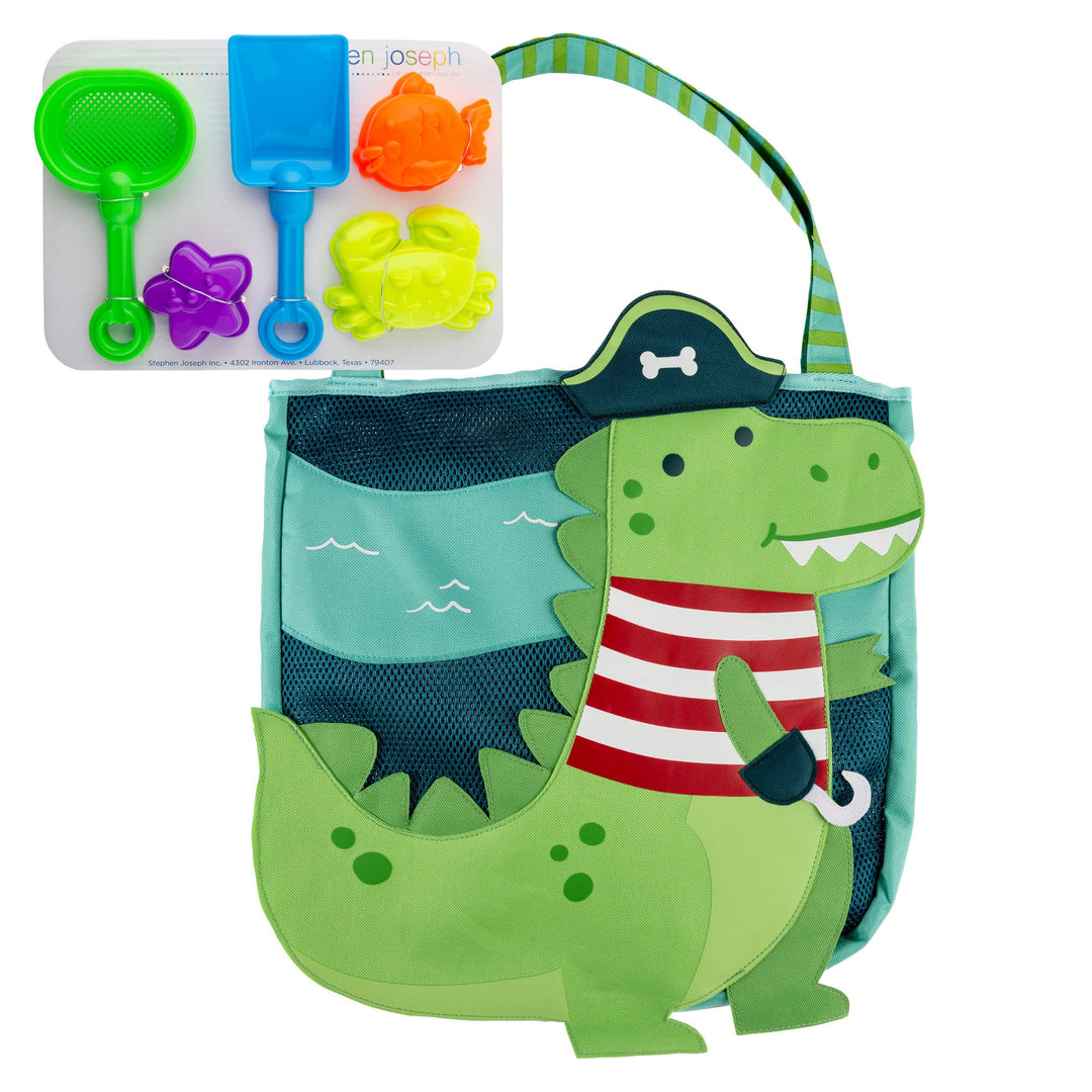 Beach Tote with Sand Toys Play Set: Turtle