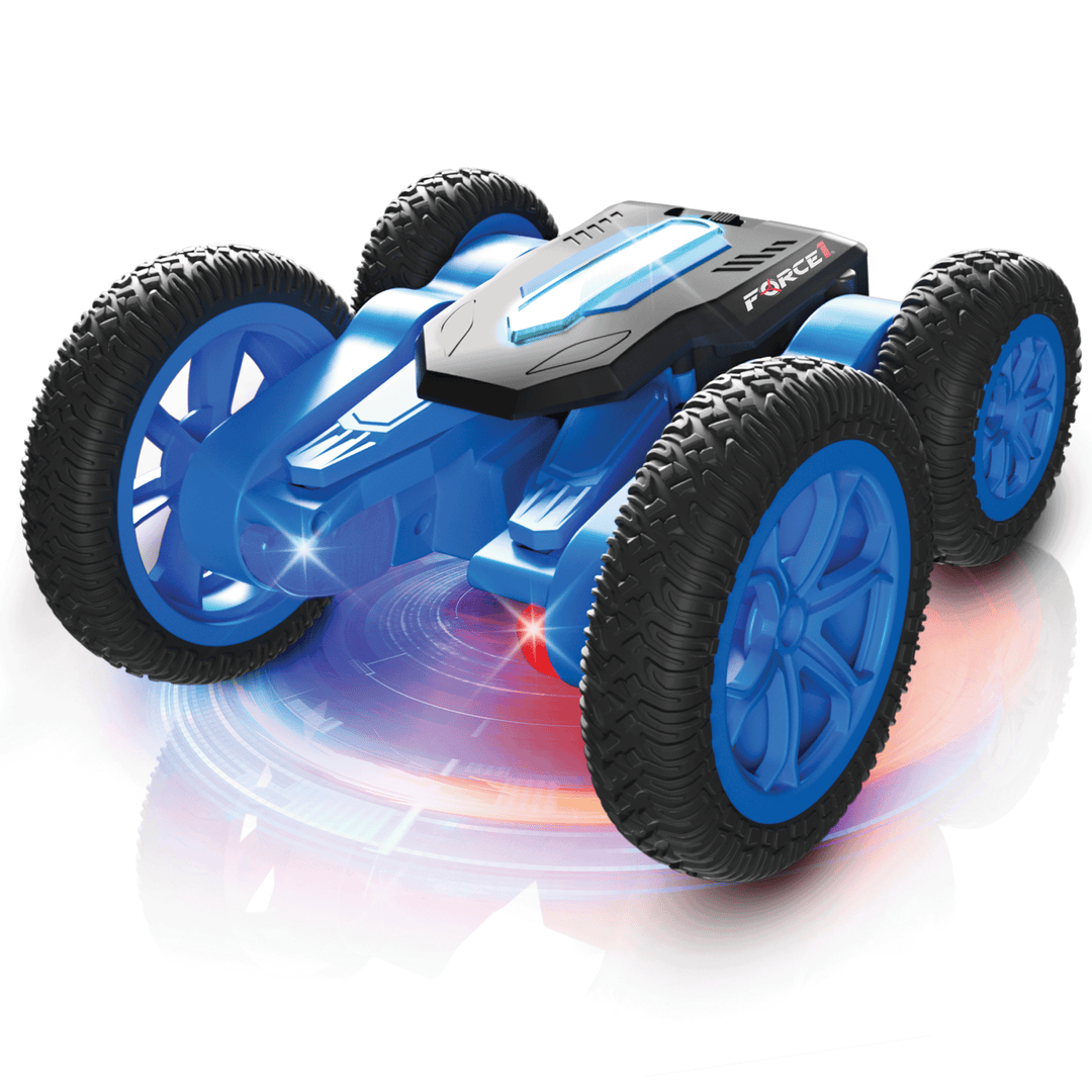 Tornado LED Stunt Remote Control Car Blue Holiday Gift