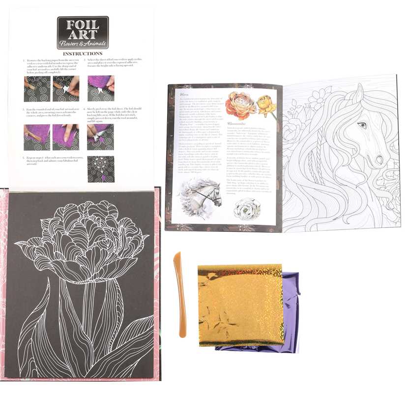 Foil Art: Flowers and Animals by Editors of Thunder Bay Press