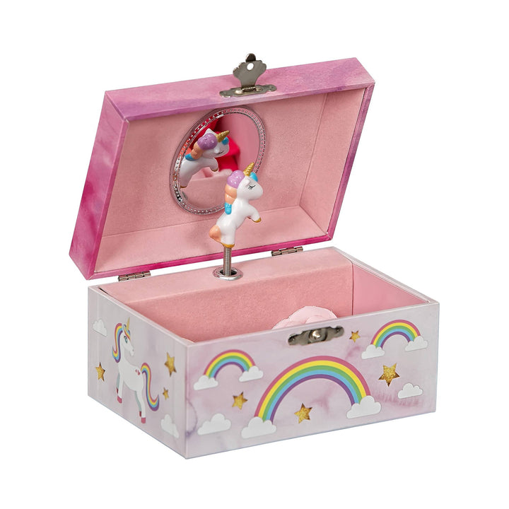 Mele and Co Skylar Girls Musical Unicorn Jewelry Box: Pink / Waltz of the Flowers / Girls Musical Unicorn Jewelry Box