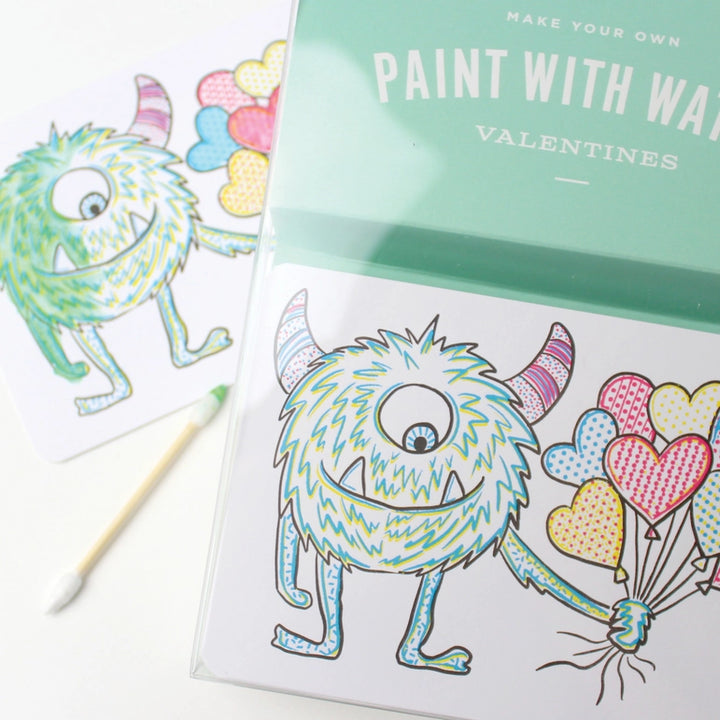 Paint with Water Valentines - Monster (Set of 18)