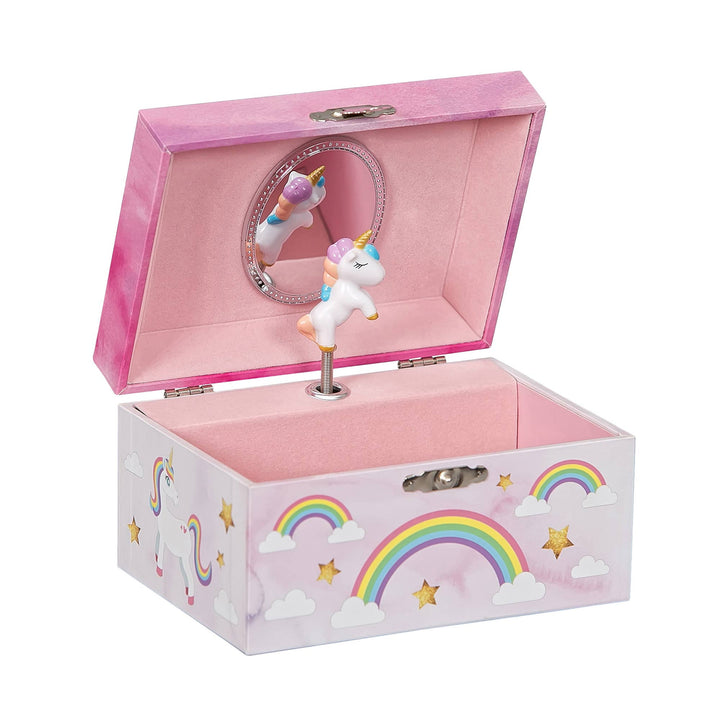 Mele and Co Skylar Girls Musical Unicorn Jewelry Box: Pink / Waltz of the Flowers / Girls Musical Unicorn Jewelry Box