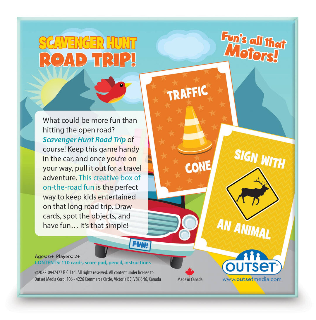 Scavenger Hunt Road Trip Card Game