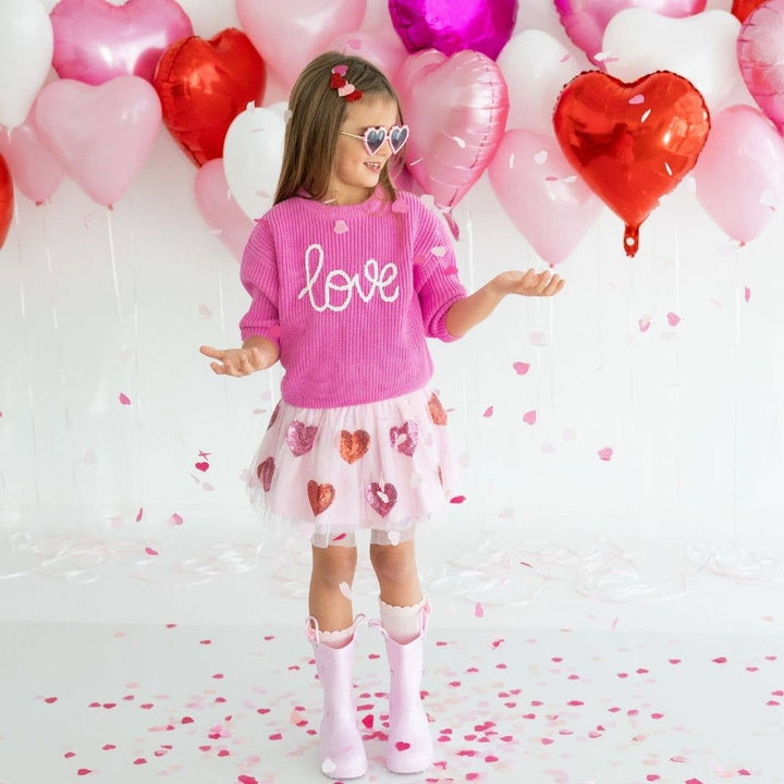 Love Valentine's Day Knit Sweater - 3T