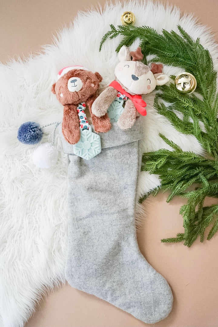 Holiday Itzy Lovey™ Plush + Teether Toy: Bear