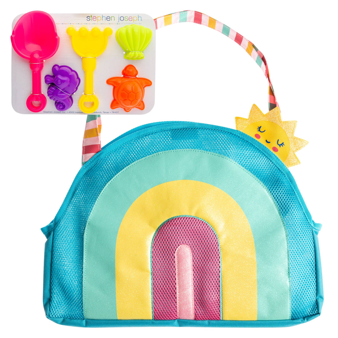 Beach Tote with Sand Toys Play Set: Turtle