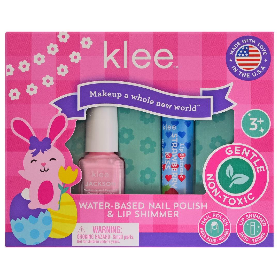 Skipping Purple - Easter Nail Polish Lip Shimmer Set: Hopping Pink