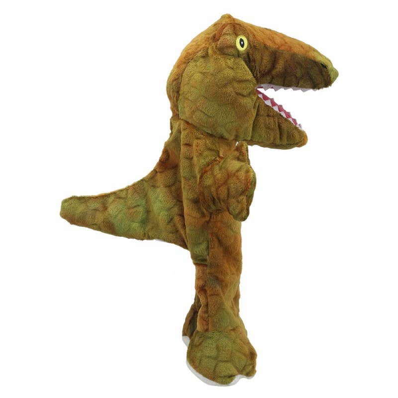 Eco Walking Hand Puppets - T-Rex (Brown)