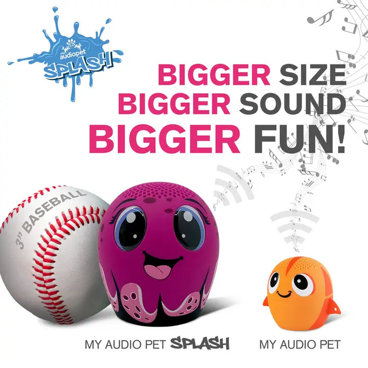 My Audio Pet Splash -Octopus Waterproof Bluetooth Speaker