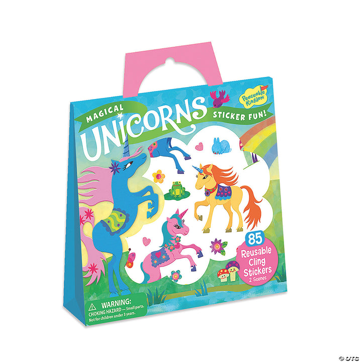 Magical Unicorns Reusable Sticker Tote