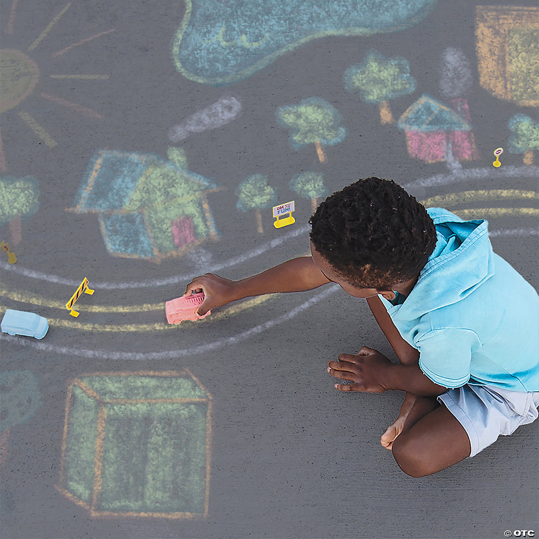 Oh So Fun! Cars and Trucks Sidewalk Chalk Set