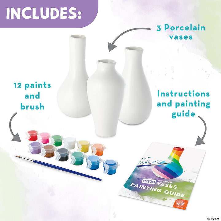 Paint Your Own Porcelain Vases