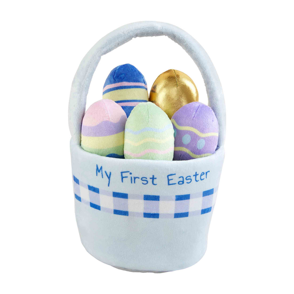 My First Easter Basket Plush Set-Blue