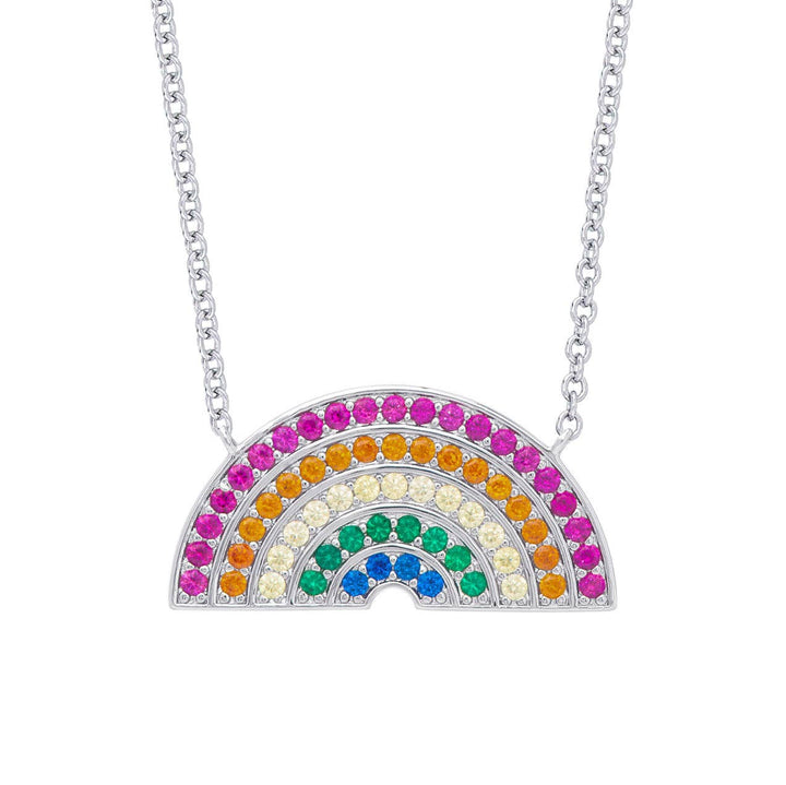 Rainbow CZ Necklace