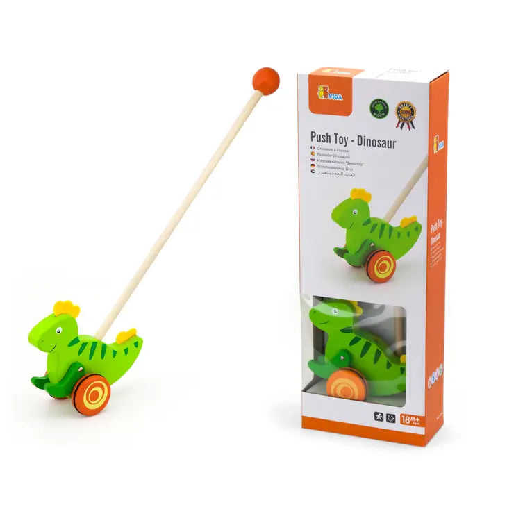 Viga Push Along Toy - Dinosaur