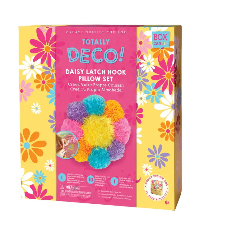 Totally Deco! Daisy Latch Hook Pillow Set