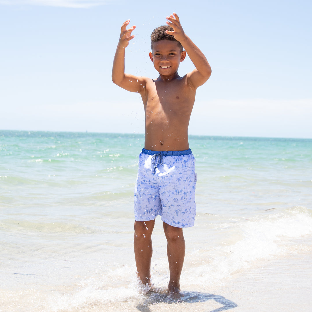 Tide Toile Swim Trunks-Chatham Bars Blue