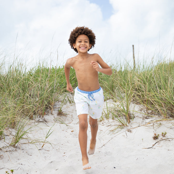 Happy Daffy Swim Trunks