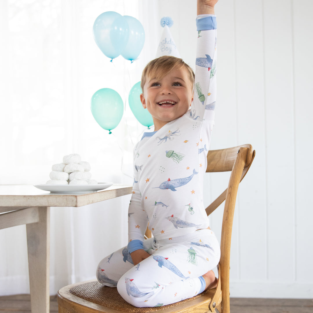 Sea You At The Party Pima Jammies 2-Piece Set