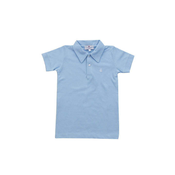 Set Sail Pique Polo-Chatham Bars Blue