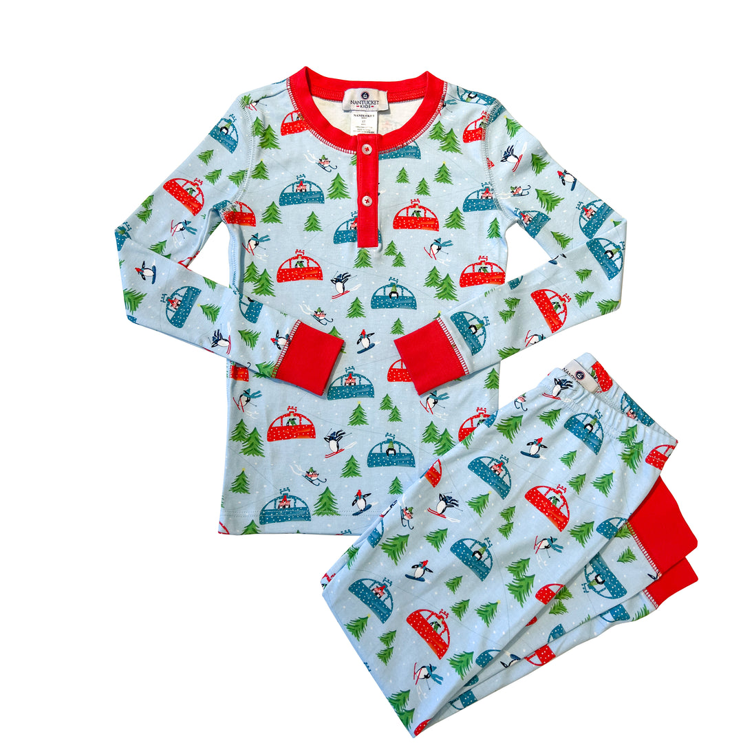 Hit The Slopes Pima Jammies 2-Piece Set