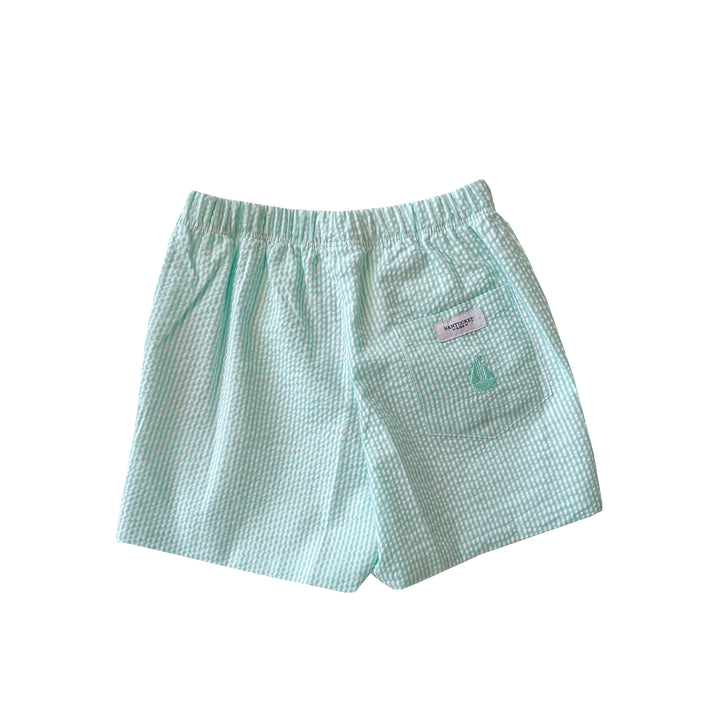 Cisco Shorts-Aqua Seersucker