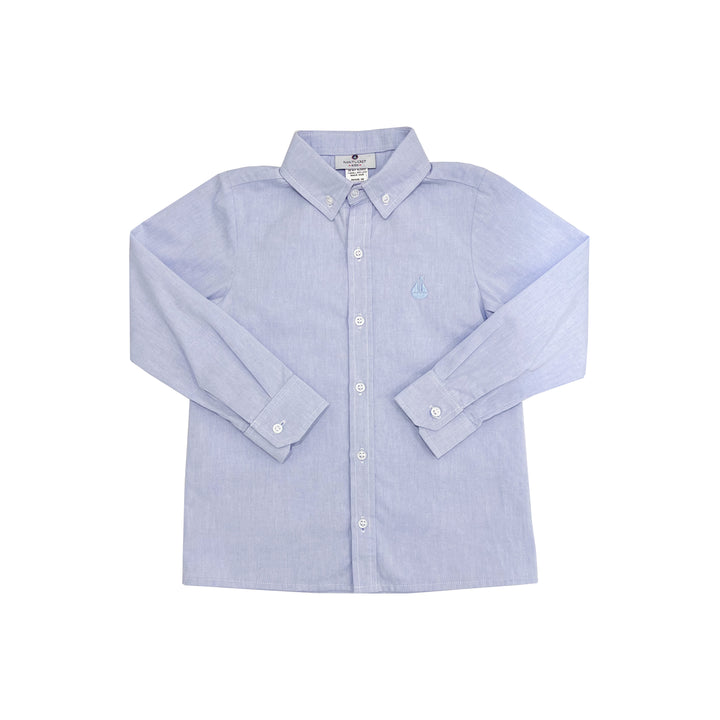 Chambray Button Down-Blue