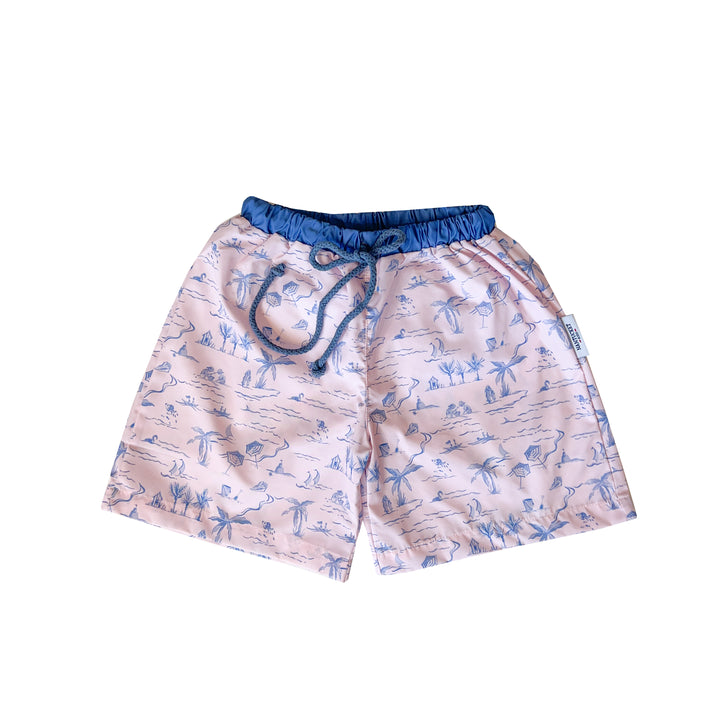 Tide Toile Swim Trunks-Primrose