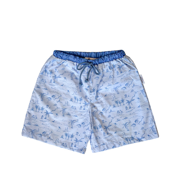 Tide Toile Swim Trunks-Chatham Bars Blue