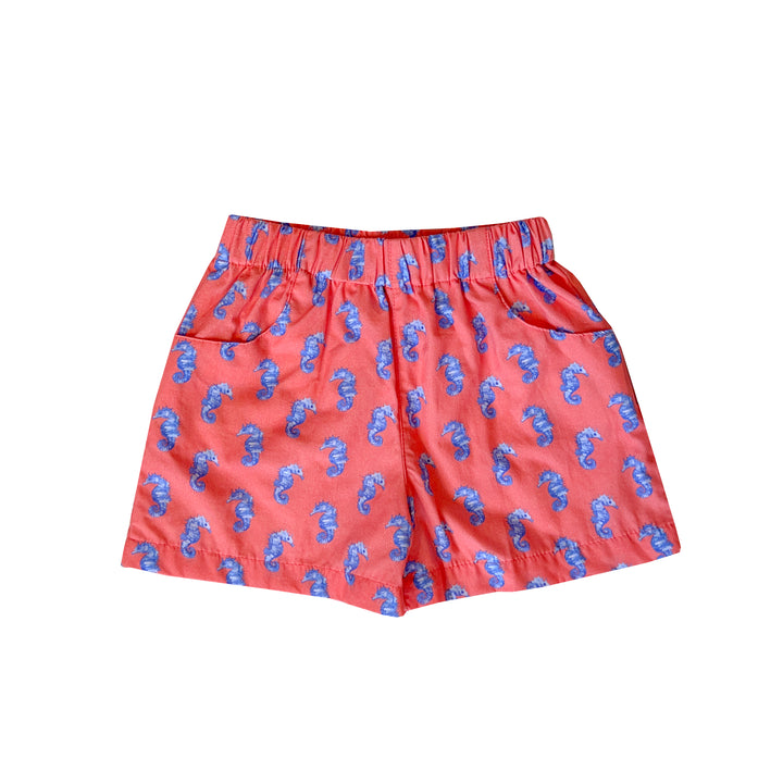 Seahorse Poplin Play Shorts (Unisex)