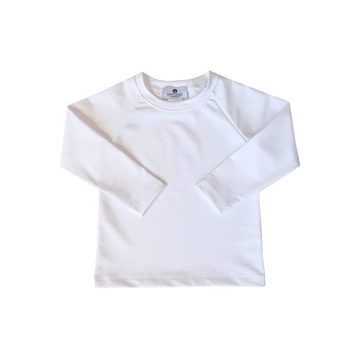 Long Sleeve Rash Guard-Classic White