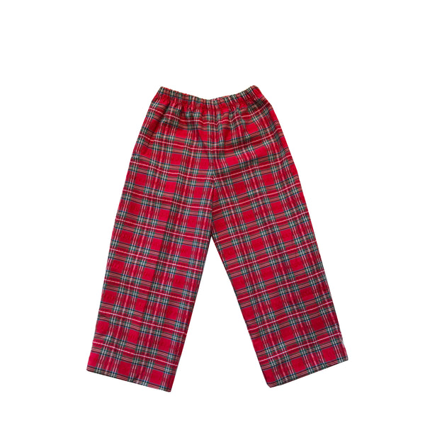 Prep Pants-Seersucker Holiday Tartan - Nantucket Kids