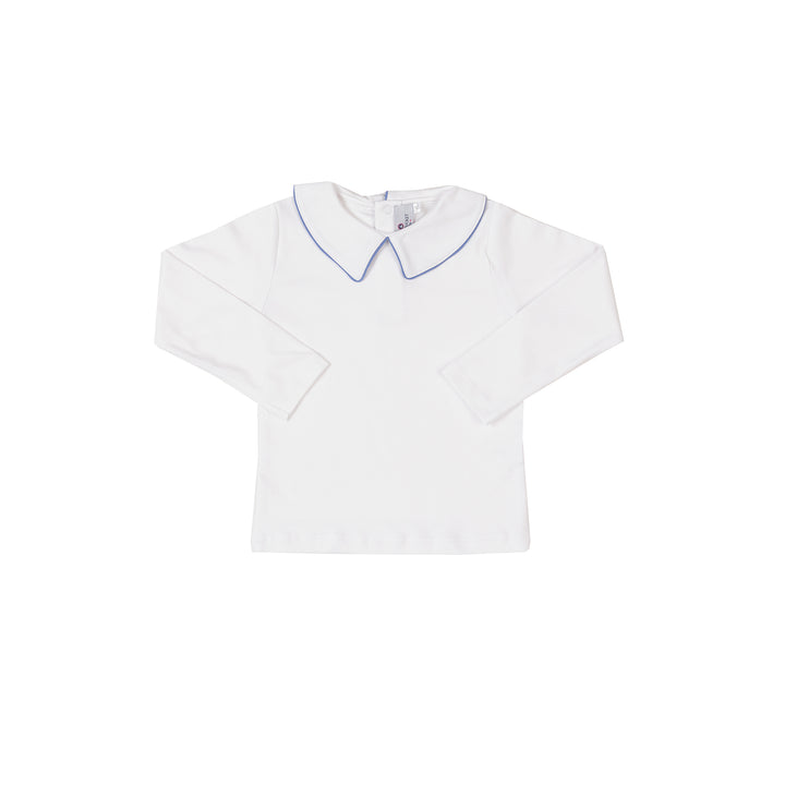 Pima Peter Pan Collar with Cornflower Trim