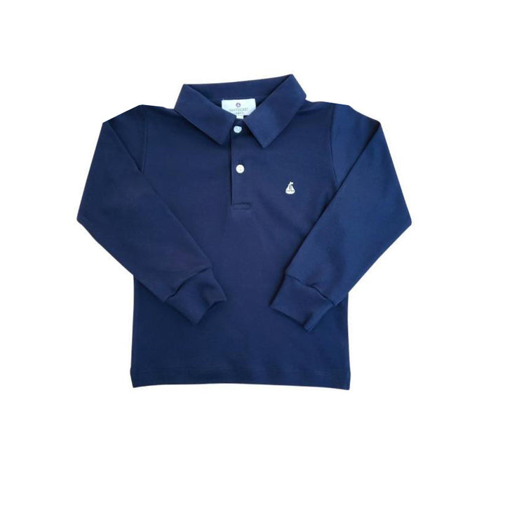 Set Sail Pima Polo-Nautical Navy