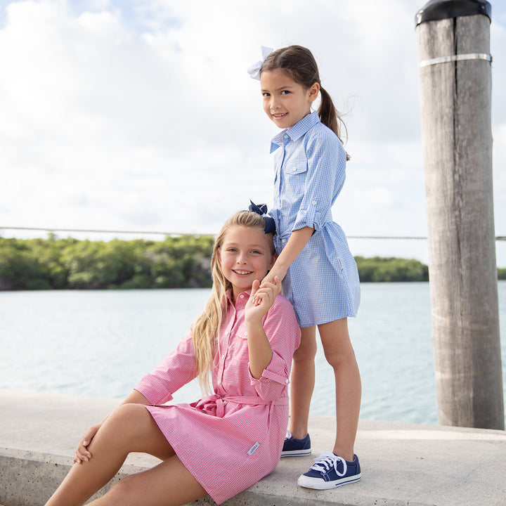 Perfect Shirt Dress-Chatham Bars Blue Gingham