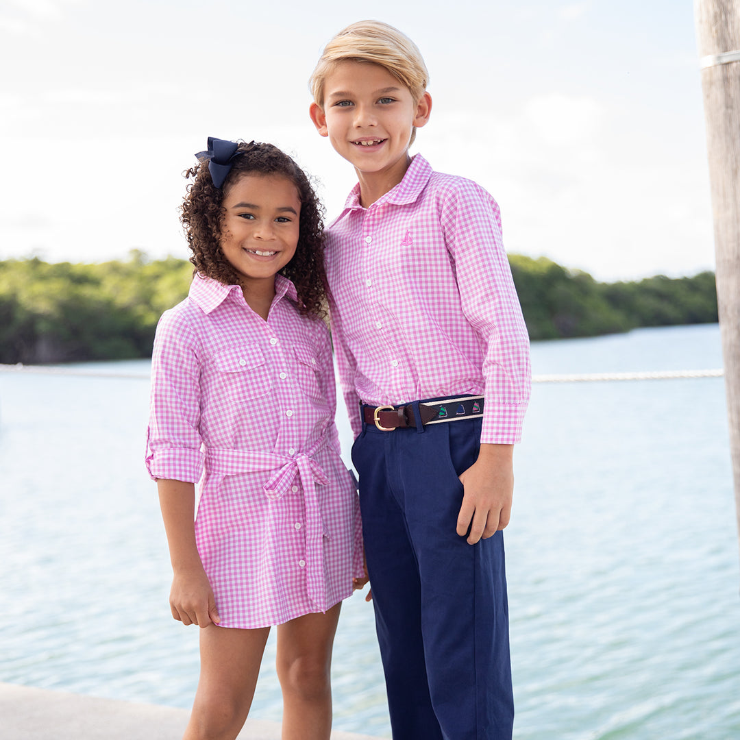 Perfect Shirt Dress-Properly Pink